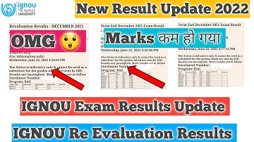 ignou results update 2022 ignou  evaluation results update 2022 ignou dec 2021 results update 2022