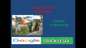 Google Kickstart F 2021 Problem A: Trash Bins - simple Dynamic Programming