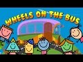 Wheels on the Bus | Shapes, Seasons Rhyme for Kids | BubbleBud Kids | Rhyme #4