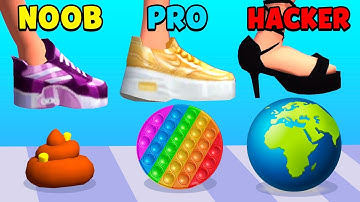 NOOB vs PRO vs HACKER - Tippy Toe 3D