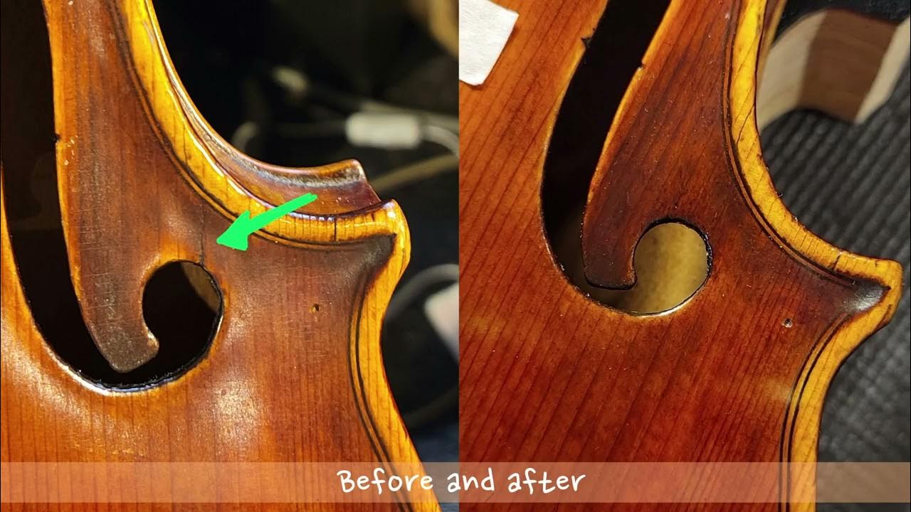 [Violin repair] Old crack restoration on Violin YouTube