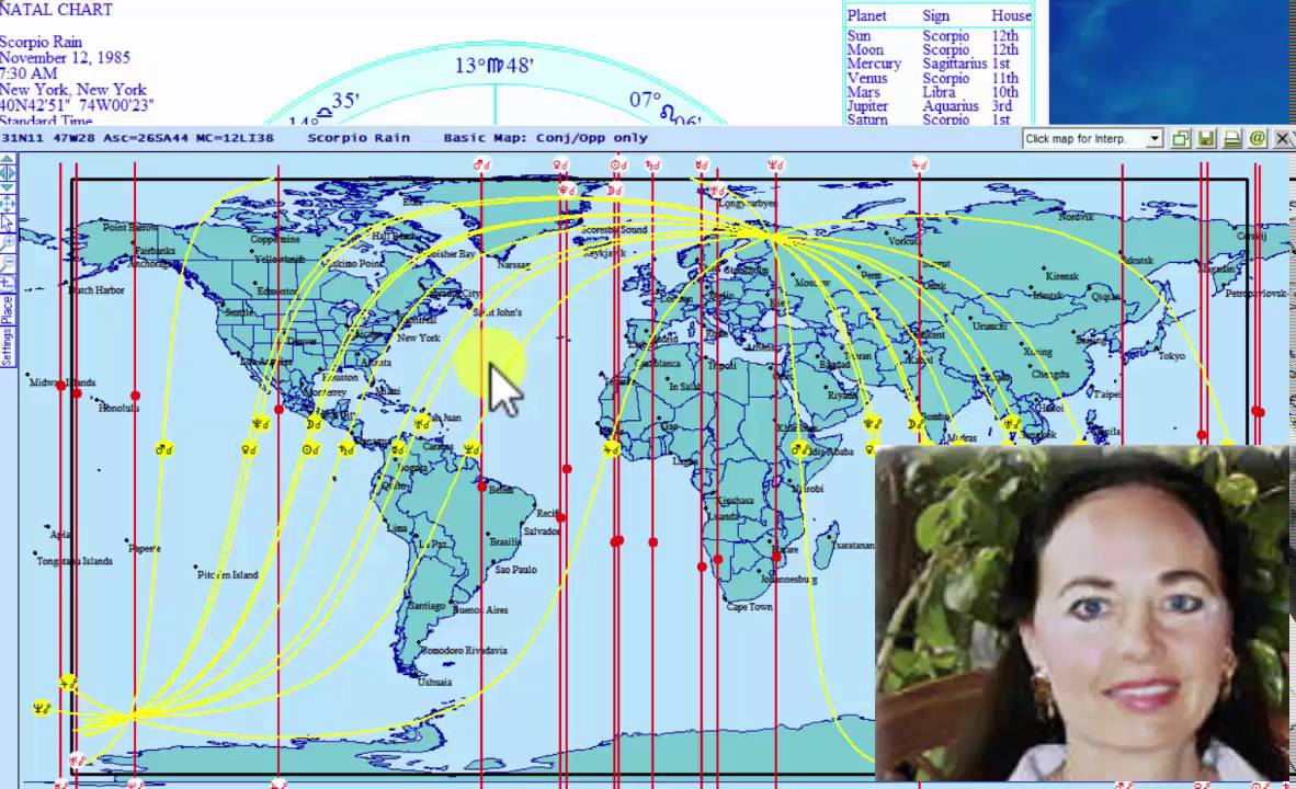 Astrocartography Chart