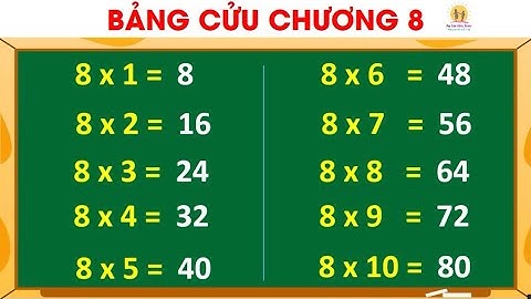 Bảng Cửu Chương Nhân 8