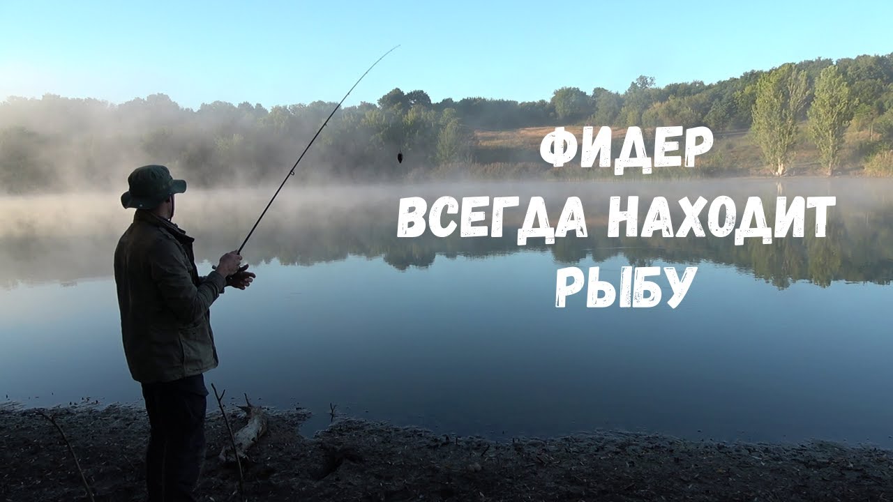ОДИН ФИДЕР НА ДЕРЕВЕНСКОМ ПРУДУ, КОГДА РЫБЫ НЕТ И НЕ КЛЮЕТ ОН ВСЕ РАВНО ЛОВИТ!