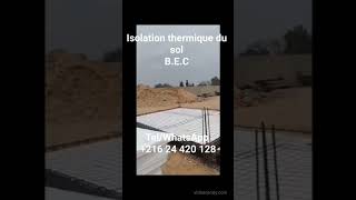 Isolation thermique du sol d'une Villa