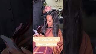 Flawless Middle Part Sew in Tutorial #sewins #leaveoutweave #jennifercynthia