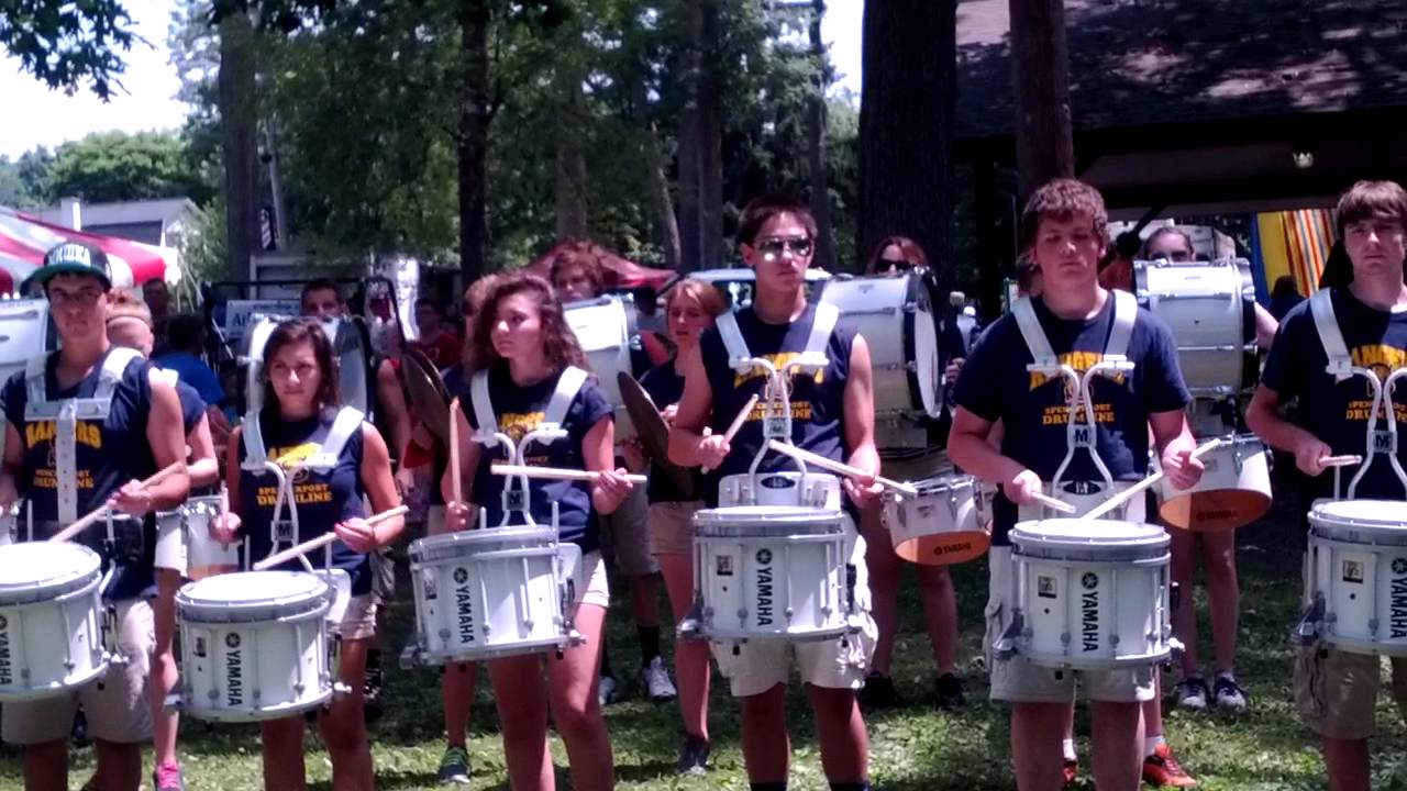 Spencerport drum line Arkport summerfest YouTube