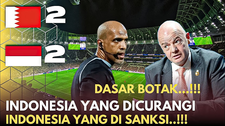 🔴BOTAK SAMA SAJA❗️Timnas Indonesia Yang  Dirugikan Malah Kena 4 Sanksi Berat Dari FIFA