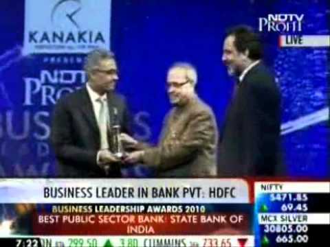 HDFC Bank awarded Best Private Sector Bank 2010-11 I NDTV Profit