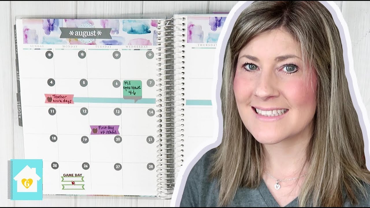 SETTING UP MY MONTHLY SPREADS | 2019 - 2020 ERIN CONDREN LIFEPLANNER ...