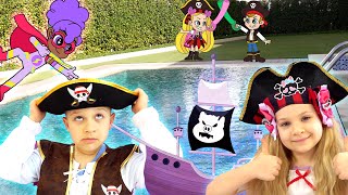 diana and romas pirate dress up adventure