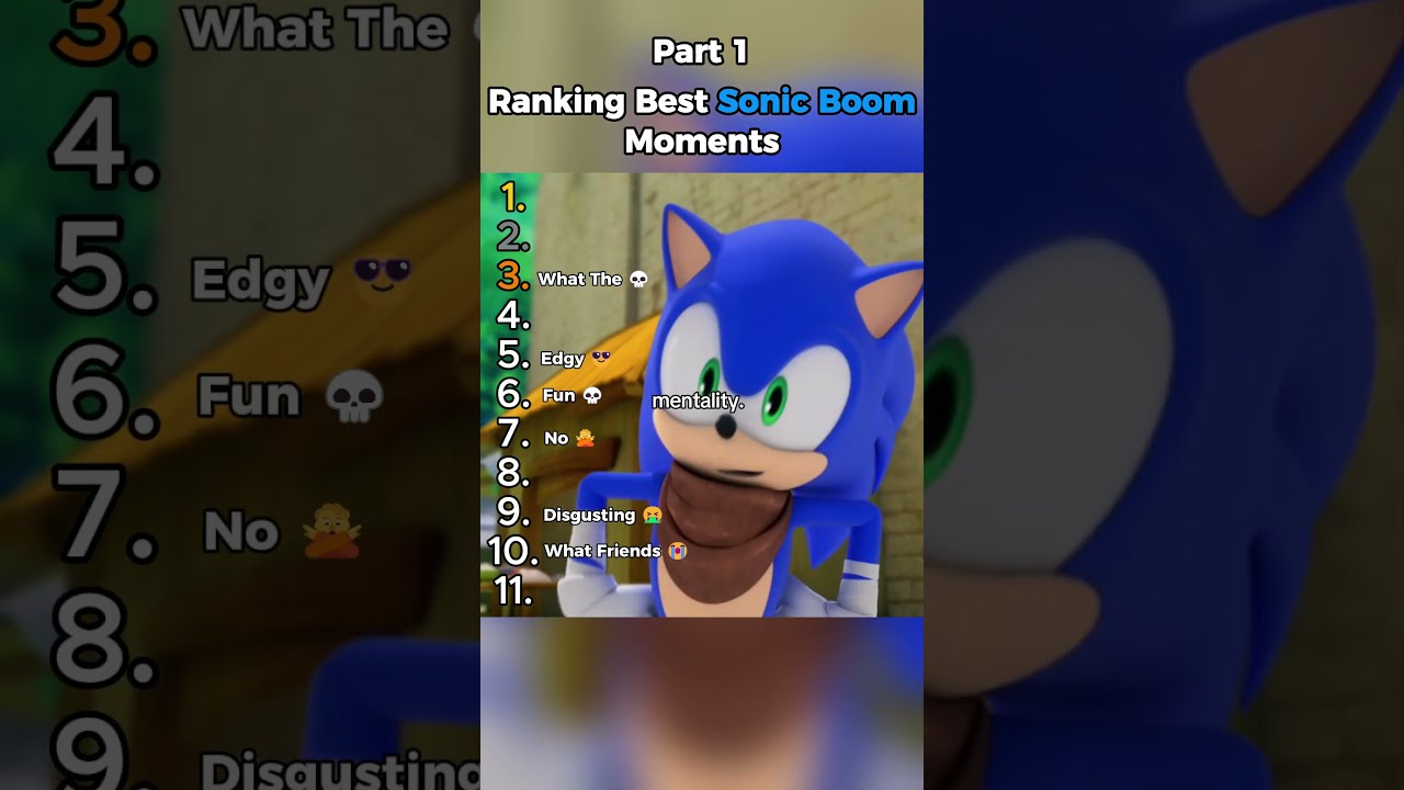 Mentality Sonic Boom Ranking Sonicboom Moments Shorts