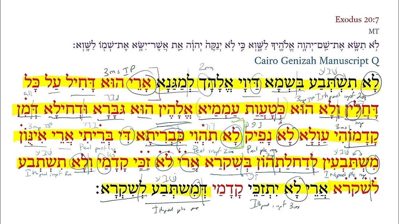 Exodus 20:7c Q - YouTube