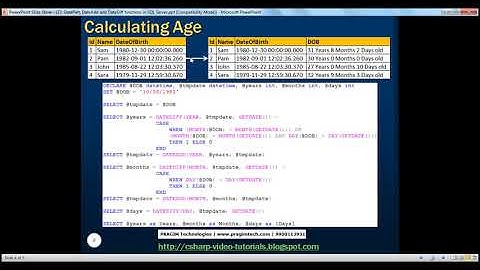 DatePart, DateAdd and DateDiff functions in SQL Server   Part 27