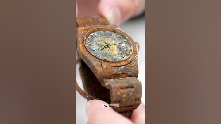 Rolex pulled from the bottom of the ocean😳 #rolex