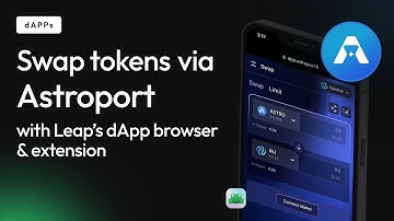 Swap Tokens on Injective Astroport using Leap Wallet Browser Extension