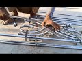 stainless steel balcony reling installation process।how to make steel balcony railing design