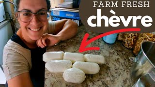 EASIEST Homemade Chèvre Cheese (Raw Milk & Pasteurized Options)