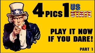 Guess the US State with 4 pictures Quiz Challenge screenshot 1