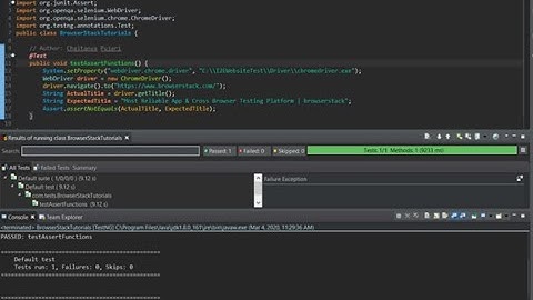 Selenium Tutorial | assertNotEquals() in Selenium|TestNG|Selenium automation java
