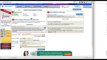 Citing a Web Page Citefast.com