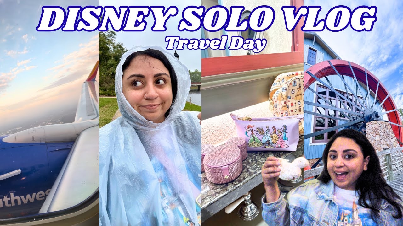DISNEY WORLD SOLO TRIP | Tavel day, Port Orleans Riverside room tour & more! ✨