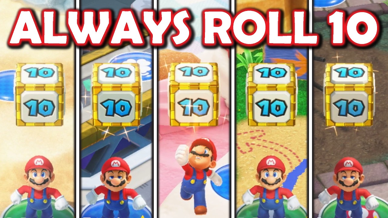 Mario Party but we ALWAYS ROLL 10!! *All Boards* Mario Party Superstars (Nintendo Switch)