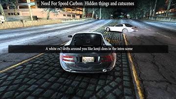 Need For Speed Carbon Hidden Things and Cut Scenes