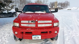 1999 Dodge 2500 5.9 24V Cummins Subzero Cold Start