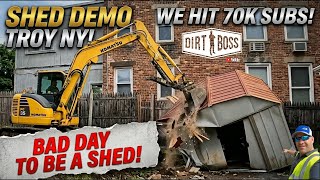 Shed Demo Troy NY Tri-County Excavating