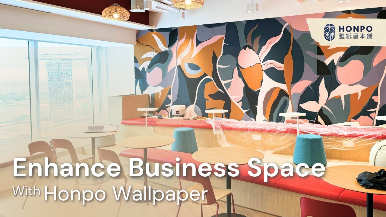 Enhance Your Business Space With Beautiful Interior Covered by Honpo Wallpaper & Window Film