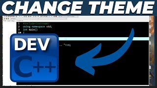 How to Change Theme in Dev C++ 2024 | Enable Dark Theme