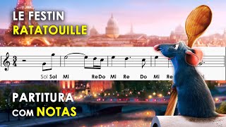 Le Festin - Ratatouille | Partitura com Notas para Flauta Doce, Violino
