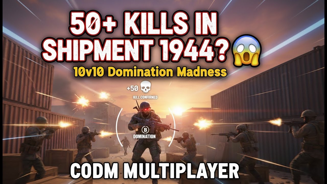 Call of Duty | 10v10 Domination on Shipment 1944 💥 50+ Kills Non-Stop Chaos