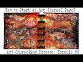 Art Journal for Beginners | How to  Art Journal? |  Starting a Blank Page | Formula #2
