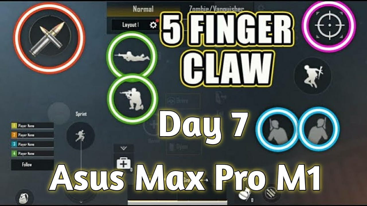 Asus Max Pro M1 Costum Rom Gameplay 5 Fingers Day 7 Full Gyroscope Pubg Mobile Tahun 21 Otosection