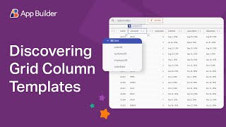 Discovering Grid Column Templates in App Builder