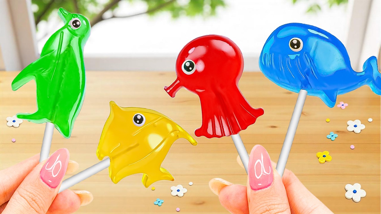 La gelatina arcoíris más linda 💓 Adorable idea de pastel de gelatina arcoíris en miniatura 💓