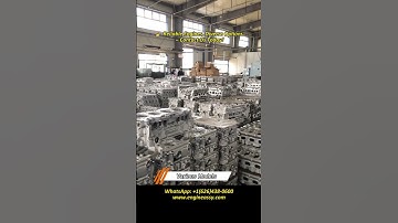 Engine Production – From Casting to Complete  #carengine #engineblock #enginerebuild  #cylinderhead