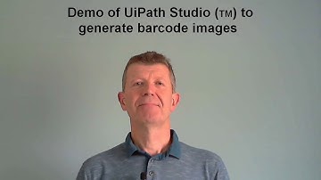 UiPath Studio Demo - Generating barcode image bitmap files