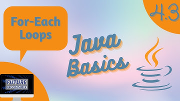 For-Each Loops - Java Basics 4.3