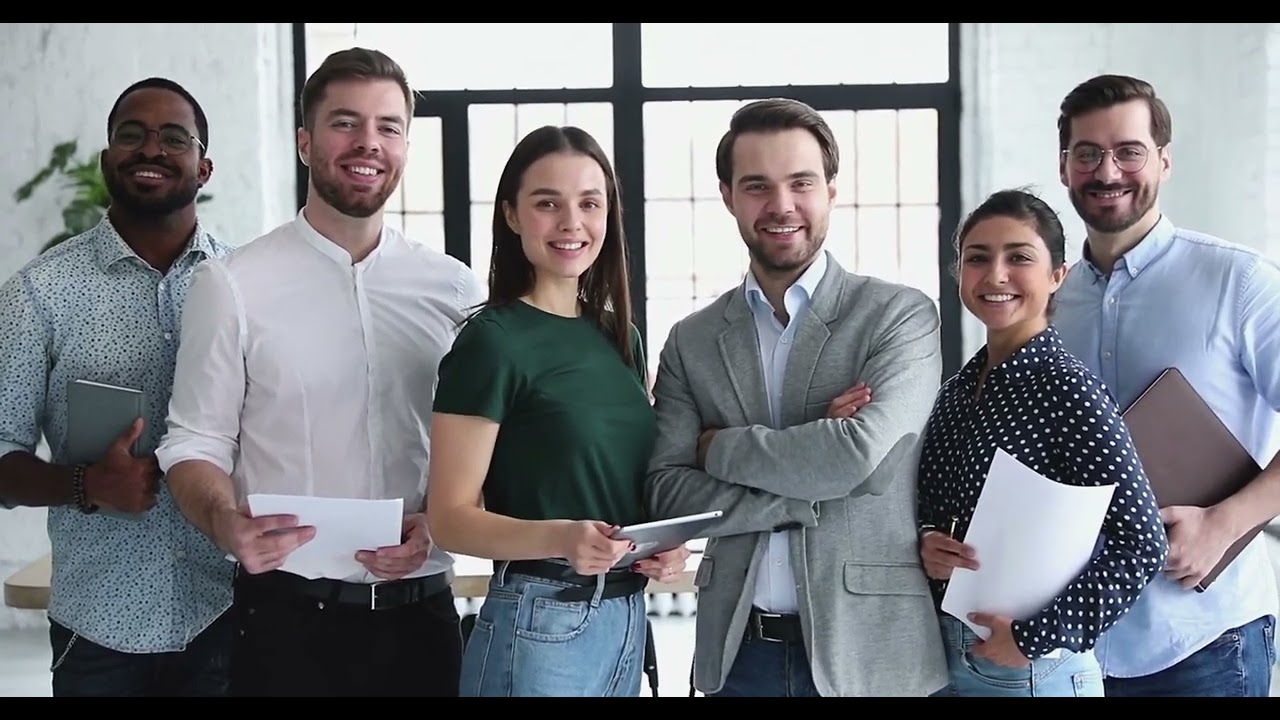 Office Stock Footage - Having A Team Meeting / Working As A Group - Business Footage Free Download
