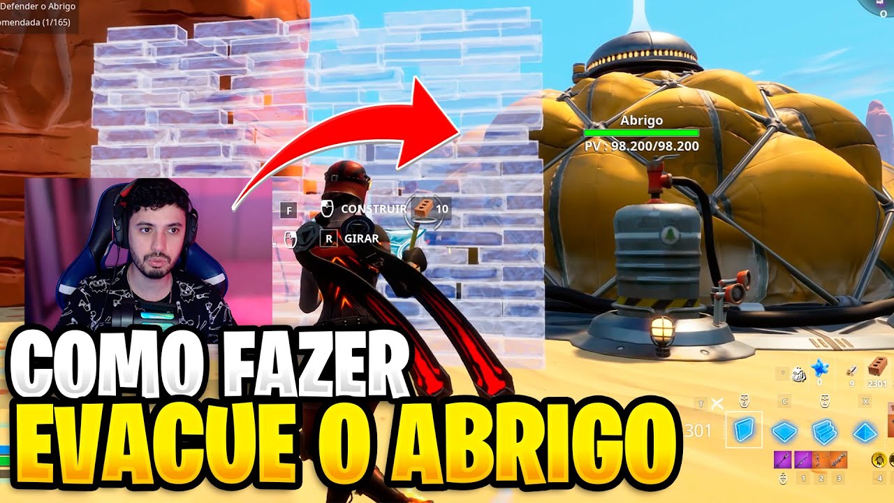 [PASSO A PASSO] COMO FAZER EVACUE O ABRIGO /Fortnite Salve o Mundo ...