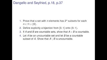 Real Analysis - Cardinality, Countable or Uncountable Sets