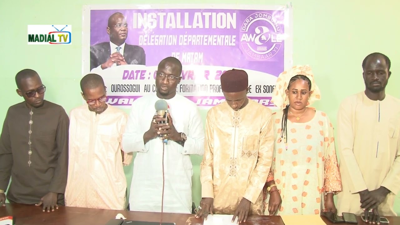 Conférence de Presse Mamadou Gningue Apres L'Installation Délégation Départementale Matam