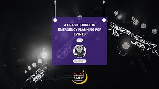 A Crash Course in Emergency Planning for Events | AESC 2022