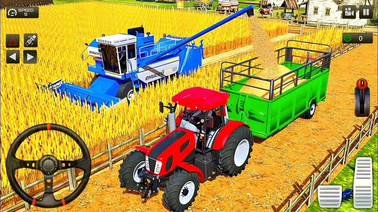 Farming Tractor 3D Simulator | Modern Farm Tractor Driving Game 2020 - Android Gameplay