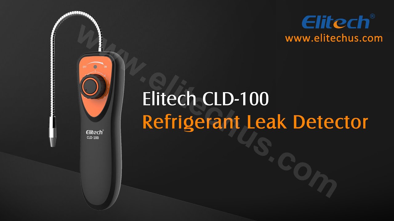 Elitech CLD100 Freon Gas Leak Detector + LMC-100F Refrigerant Charging Scale Combo, 110LB