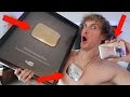 DESTROYING MY FIRST GOLD YOUTUBE PLAY BUTTON!