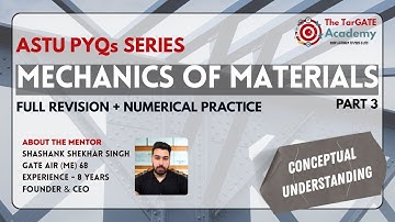 MECHANICS OF MATERIALS   ASTU PYQ SOLUTION   PART 3